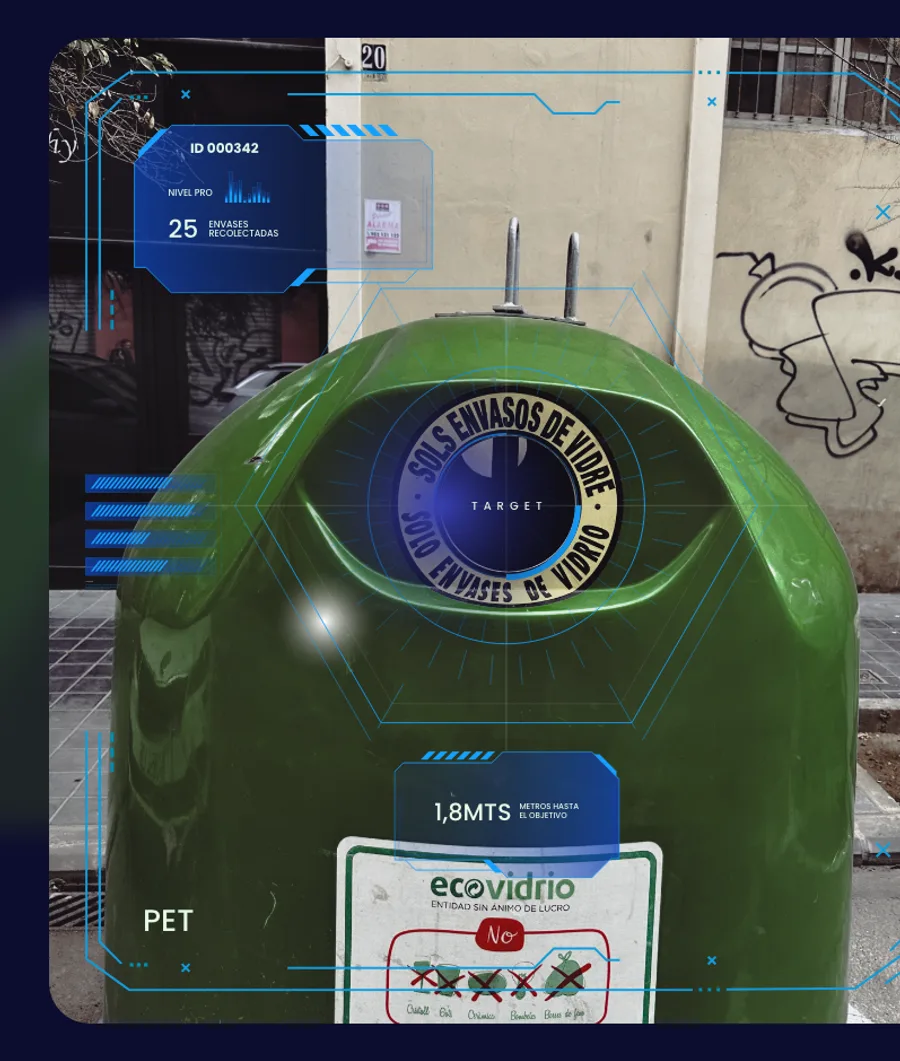 EcoEstación Reaquila: contenedor inteligente de vidrio con identificación digital de material
