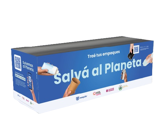 Contenedor de reciclaje 'Salvá al Planeta'